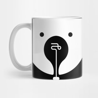 bear-shaped white light rays Mug